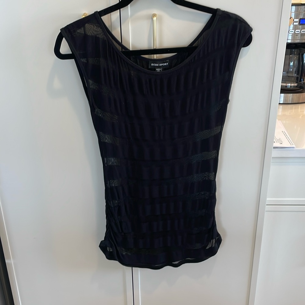 Bebe sport mesh top